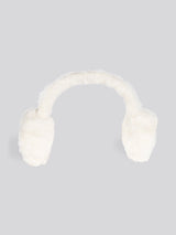 Womens Faux Sheepskin Earmuffs in Natural