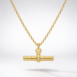 Wren T-Bar Necklace | 18k Gold Plated