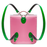 Handmade Leather City Backpack - Classic Kaleidoscope
