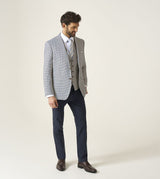 Skopes Carter Tailored Fit Jacket For Men in Brown Puppytooth, 36S-62L