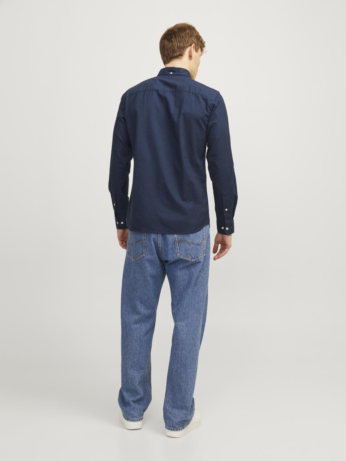 Jack & Jones Oxford Shirt With Long Sleeves For Men (JPRBLUBROOK) in 8 Colours, L-XL