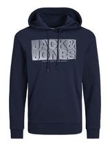 Jack & Jones (12245499) JJPETER Sweat Hoodie in 3 Colour Options, Size 1XL to 6XL