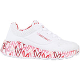 Skechers (GAR314976L) Childrens Sports Uno Lite Lovely Luv in UK 1.5 to 13.5