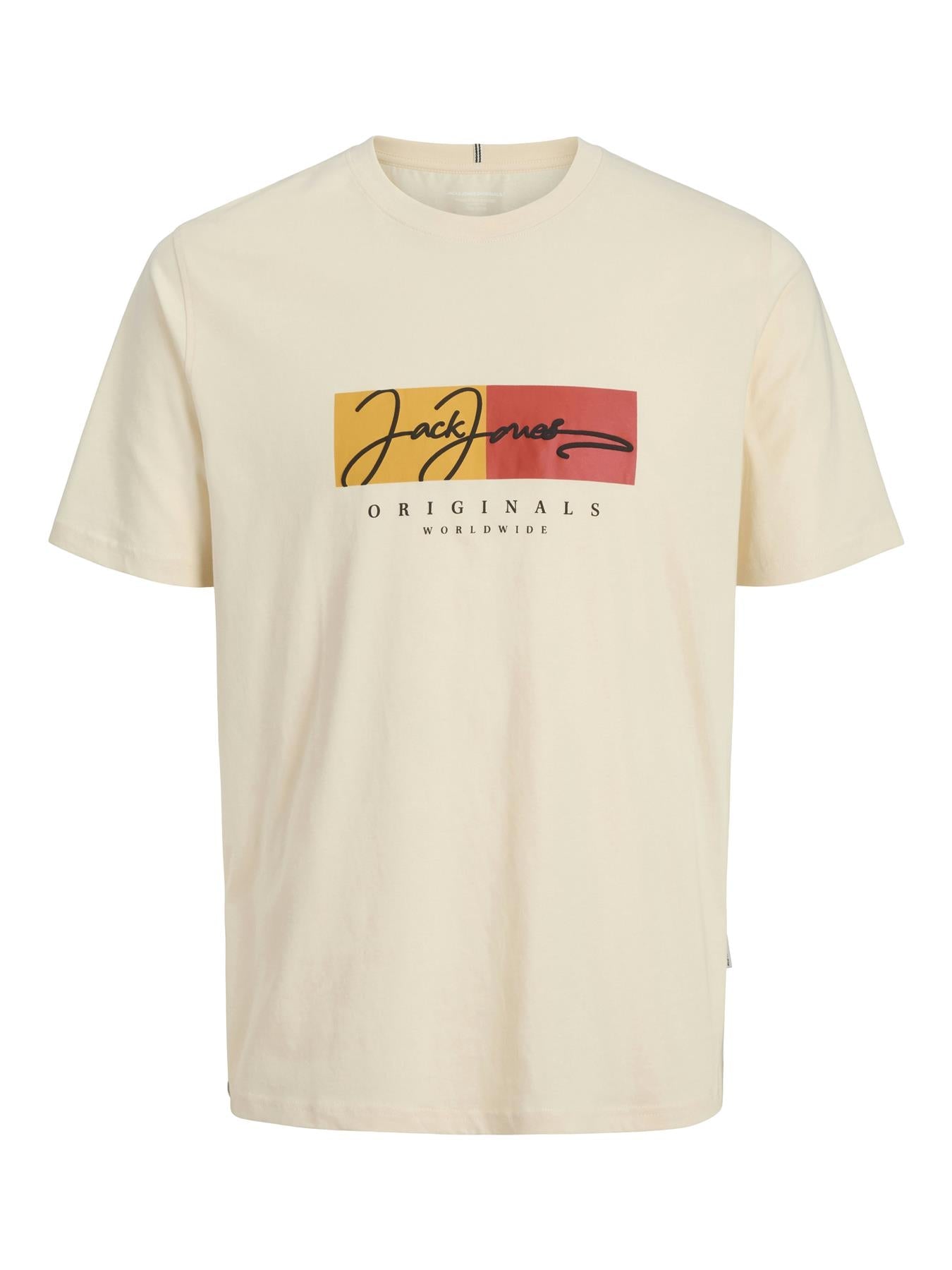 Jack & Jones Short Sleeves T-shirt For Men (JORFREDERIKSBERG BOX SCRIPT) in 3 Colours, S-XXL