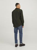 Jack & Jones Twill Checked Shirt With Long Sleeves For Men (JJEGINGHAM) in 5 Colours, L-XL