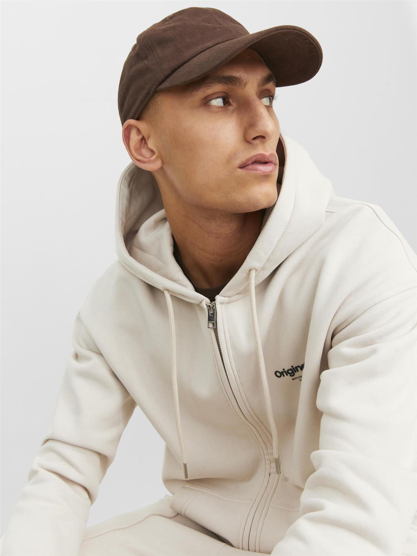 Jack & Jones Sweatshirt Zip Hoodie For Men (JORVESTERBRO) in 2 Colours, L-XL