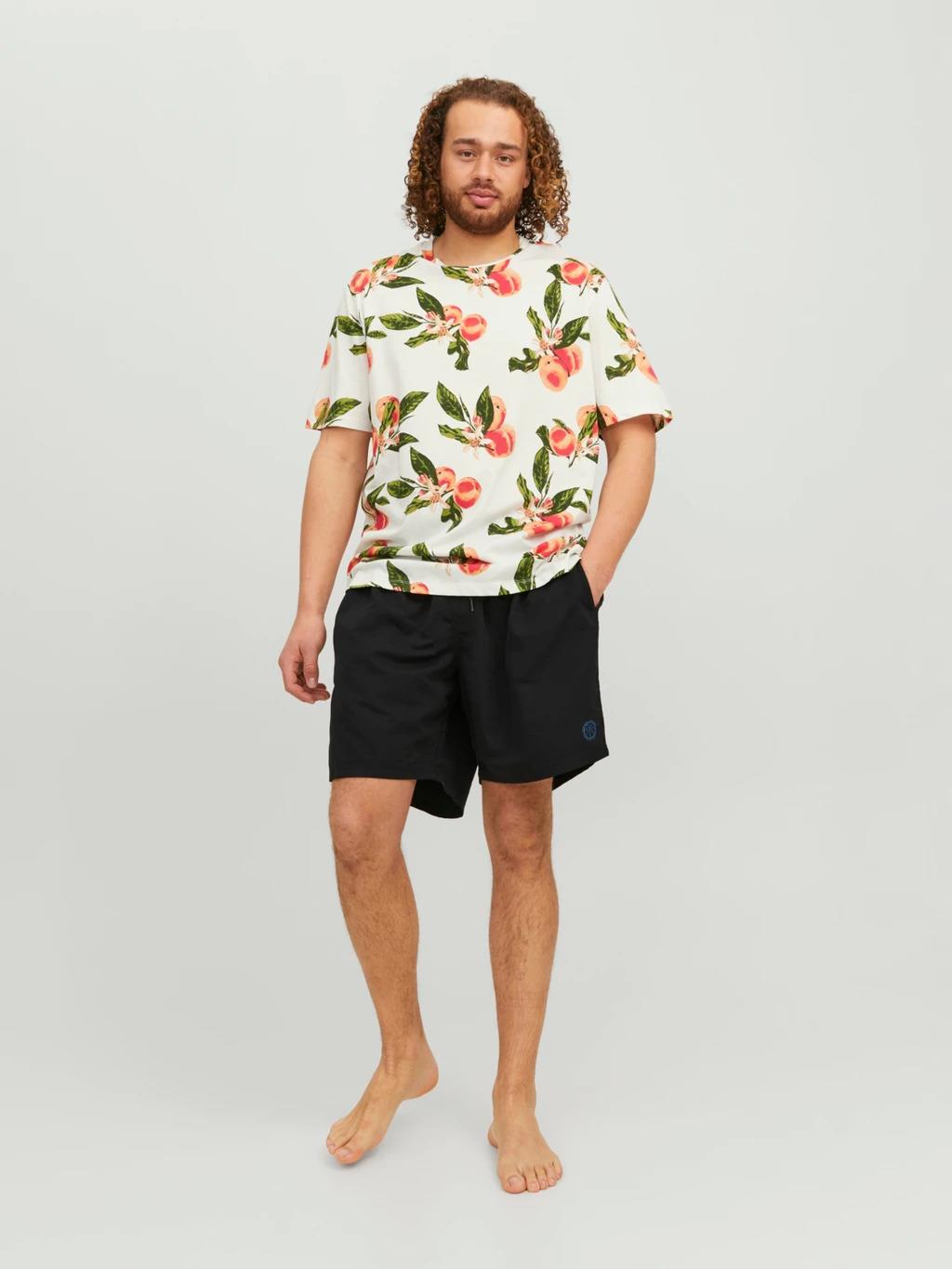 Jack & Jones Men's Plus Size Solid Swim Shorts in 2 Colour Options 46 to 54