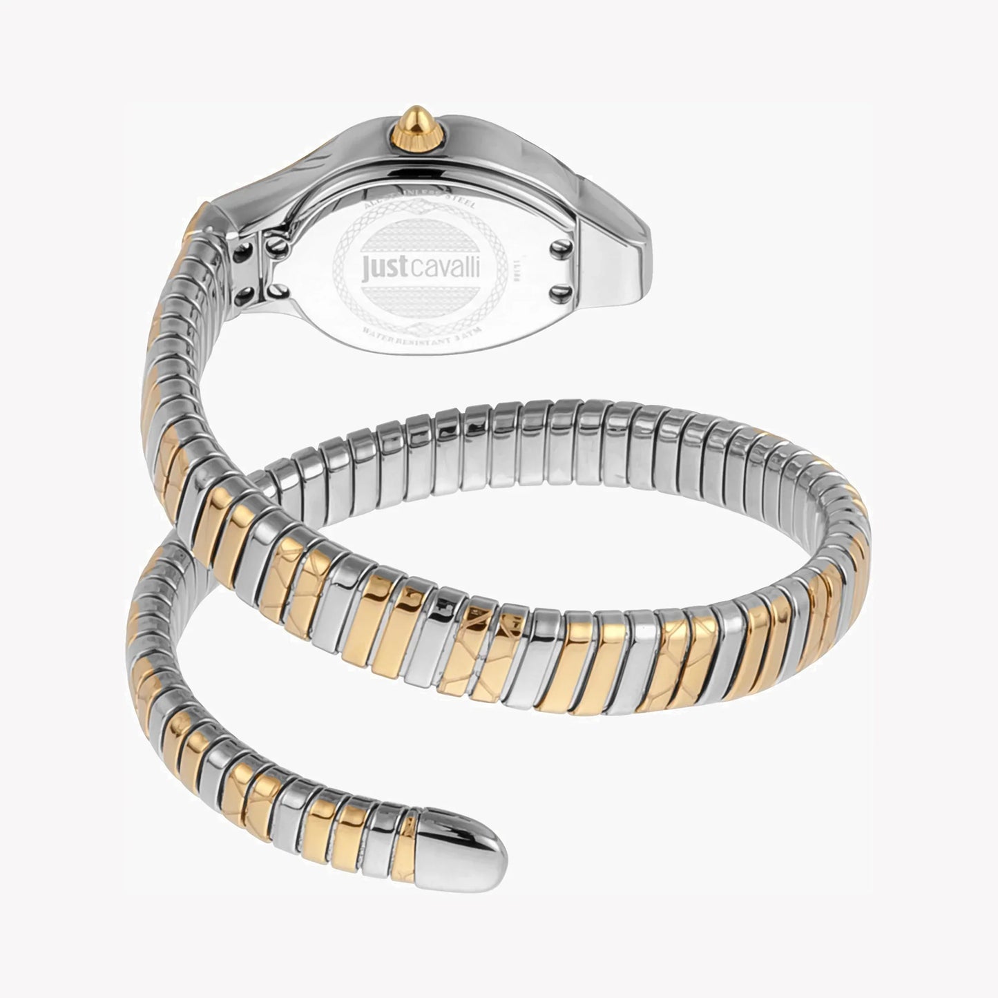 Just Cavalli Women's Silver & Gold Watch, Silver Dial Jc1l186m0055