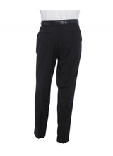 SKOPES EXTRA TALL POLY VISCOSE FLAT FRONT TROUSER (CYPRUS) IN BLACK IN WAIST 32 TO 54, INSIDELEG 38