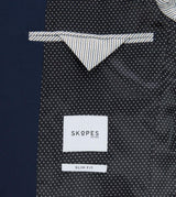 Skopes Men's Milan Slim Suit Jacket in Blue 34 Short to 48 Regular