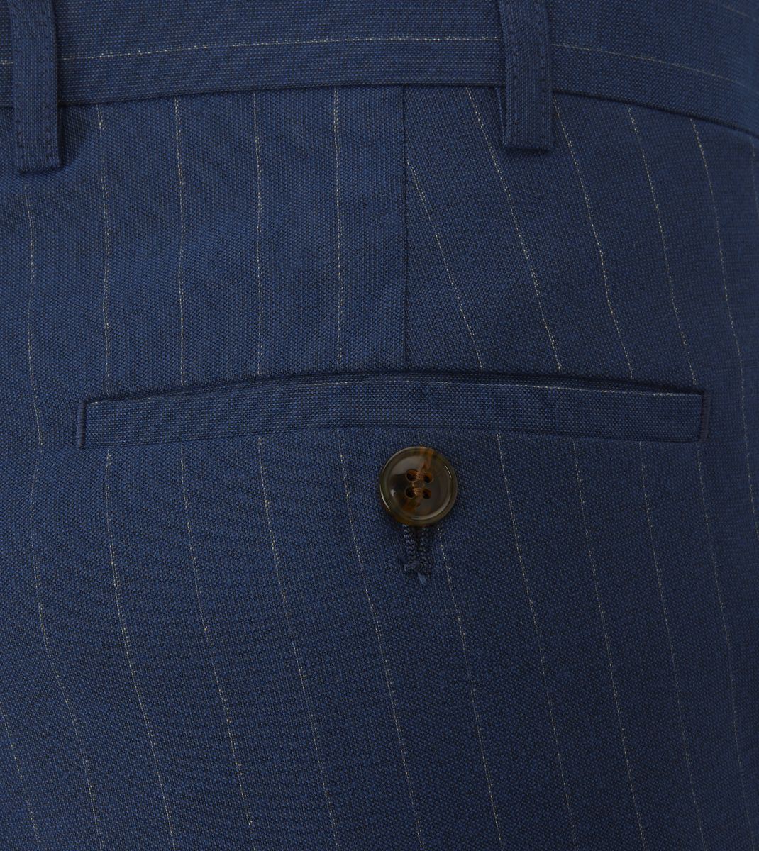 Skopes Wright Suit Tailored Fit Trouser For Men in Navy Blue Pinstripe, 30W-58W