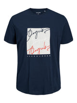 Jack & Jones Men's Plus Size JORJOSHUA Crew Neck Tee in 3 Colours 1XL to 6XL