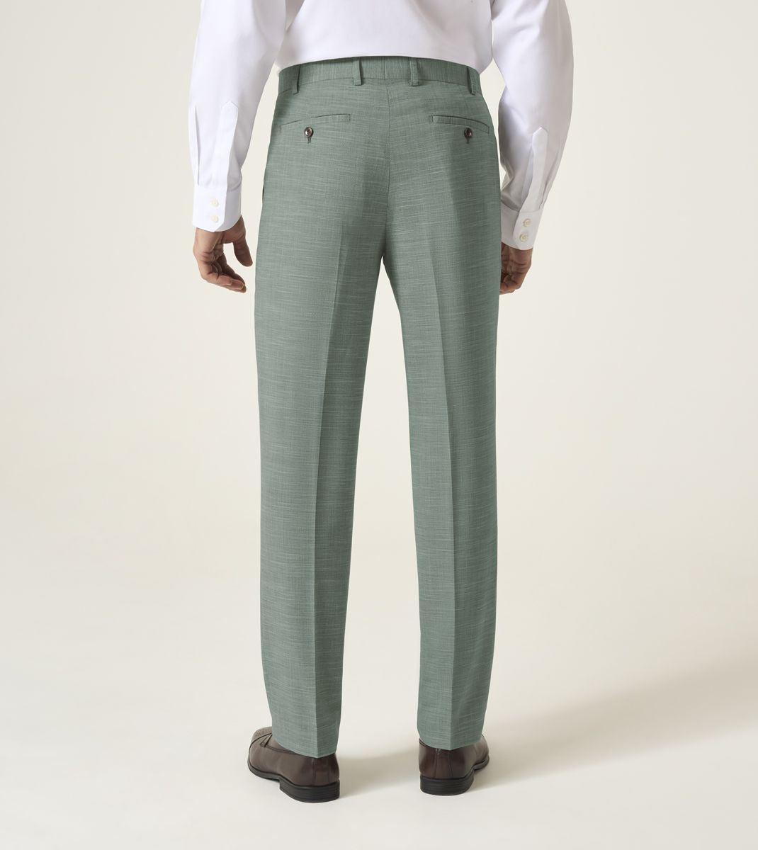 Skopes Elio Suit Tailored Fit Trouser For Men ins Sage Green, 30W-58W