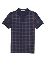Ben Sherman Men's Plus Size Tattersall Check Polo Marine 2XL-5XL