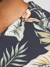 Jack & Jones Big & Tall Fit Size Men's Floral Short Sleeve Shirt In Soft Touch Viscose Size 1XL-6XL, 2 Colours