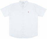 US Polo Plus Size Oxford Short Sleeve Shirt in Bright White, 3XL-5XL