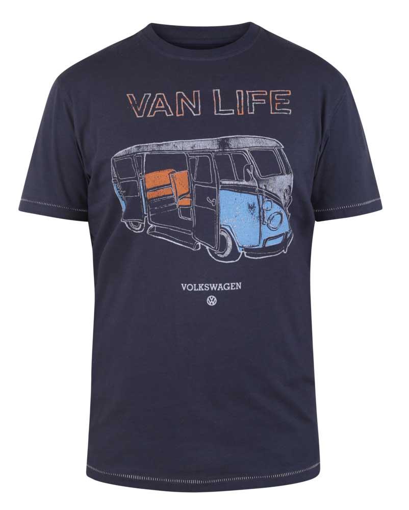 Duke Compton-D555 Official Vw Van Life Printed T-Shirt in LT-3XLT