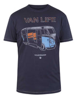 Duke Compton-D555 Official Vw Van Life Printed T-Shirt in LT-3XLT