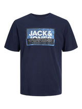 Jack & Jones Plus Men's JCOLOGAN Short Sleeve Crew Neck T-Shirt 3 Colours, 1XL to 6XL