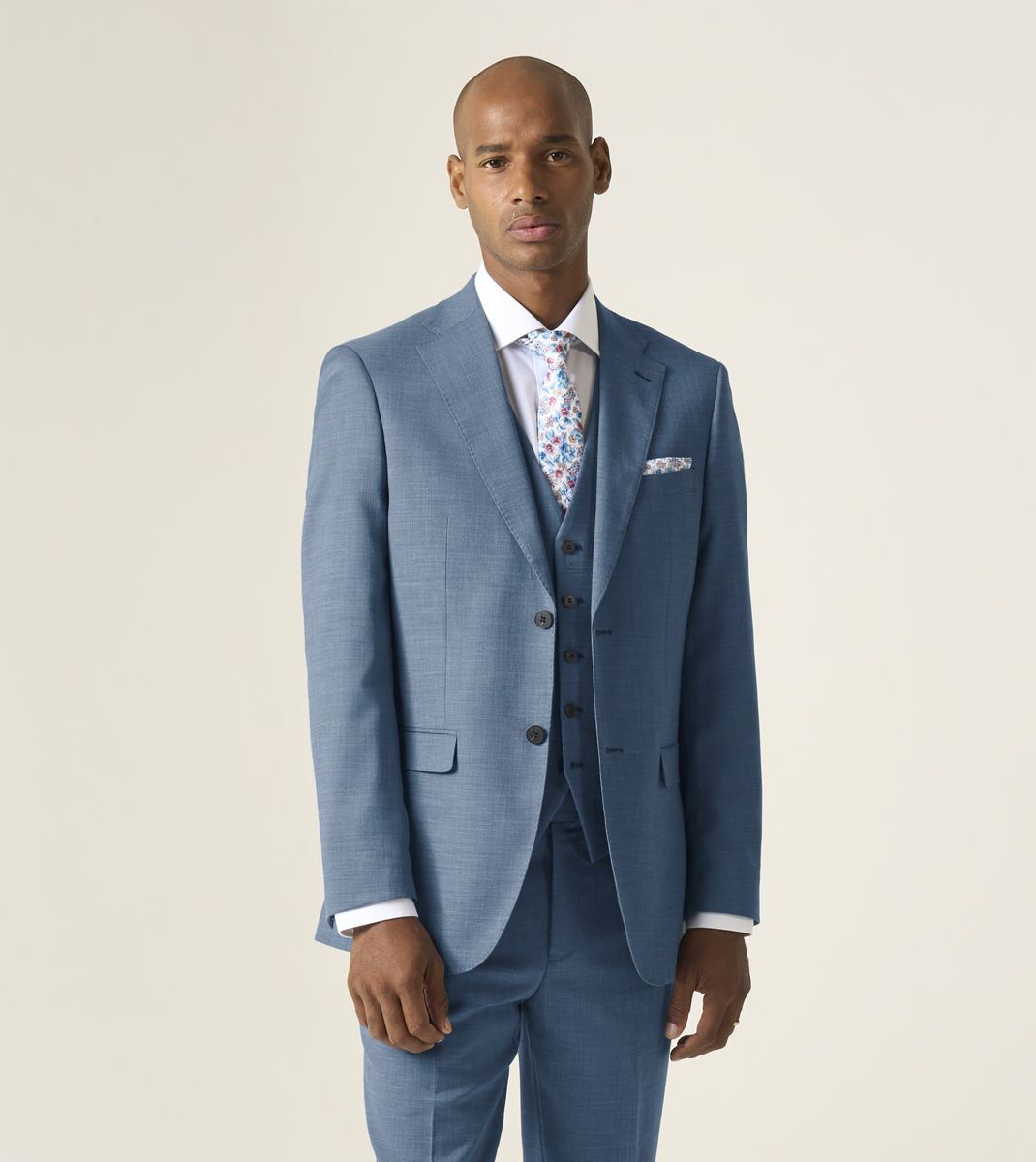 Skopes Lucien Suit Tailored Fit Jacket For Men in Teal Blue, 36S-62L