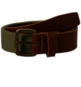 Wrangler Men's Stretch Canvas Belt With Leather Ends Size small to XXL