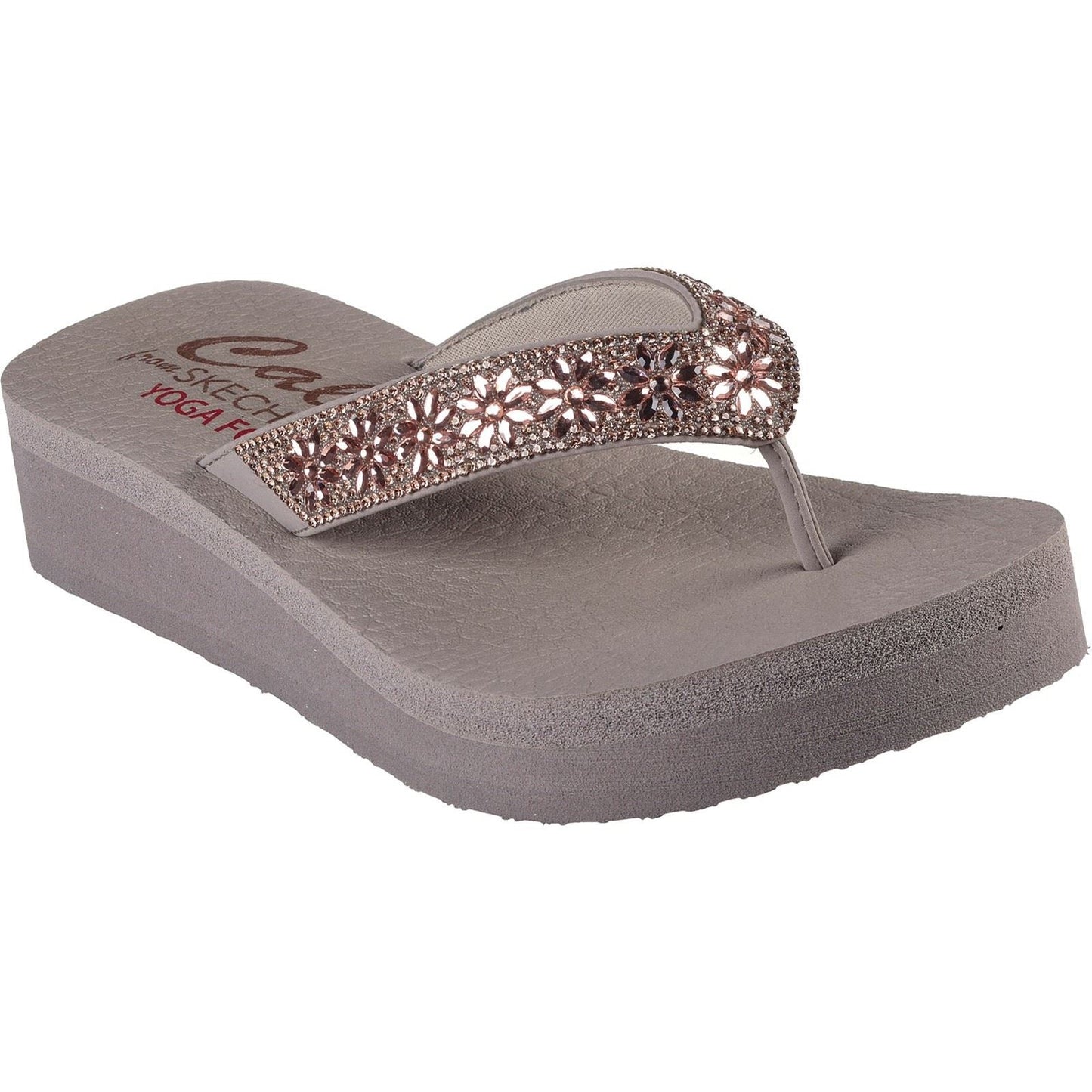 Skechers Women Sandal - Vinyasa - Wild Daisies in Taupe, 3-8 - GAR119638