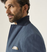 Skopes Tailored Fit Padua Jacket For Men in Blue Herringbone, 36S-62L