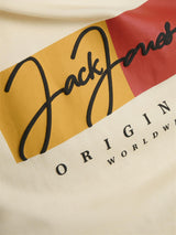Jack & Jones Short Sleeves T-shirt For Men (JORFREDERIKSBERG BOX SCRIPT) in 3 Colours, S-XXL