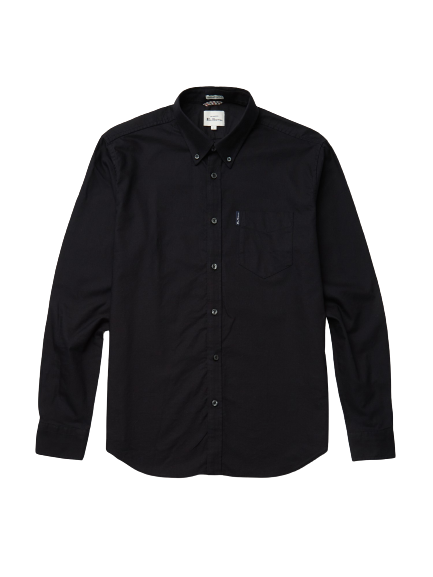 Ben Sherman Men's  Long Sleeve Organic Cotton Oxford Shirt 2XL to 5XL, 4 Colours