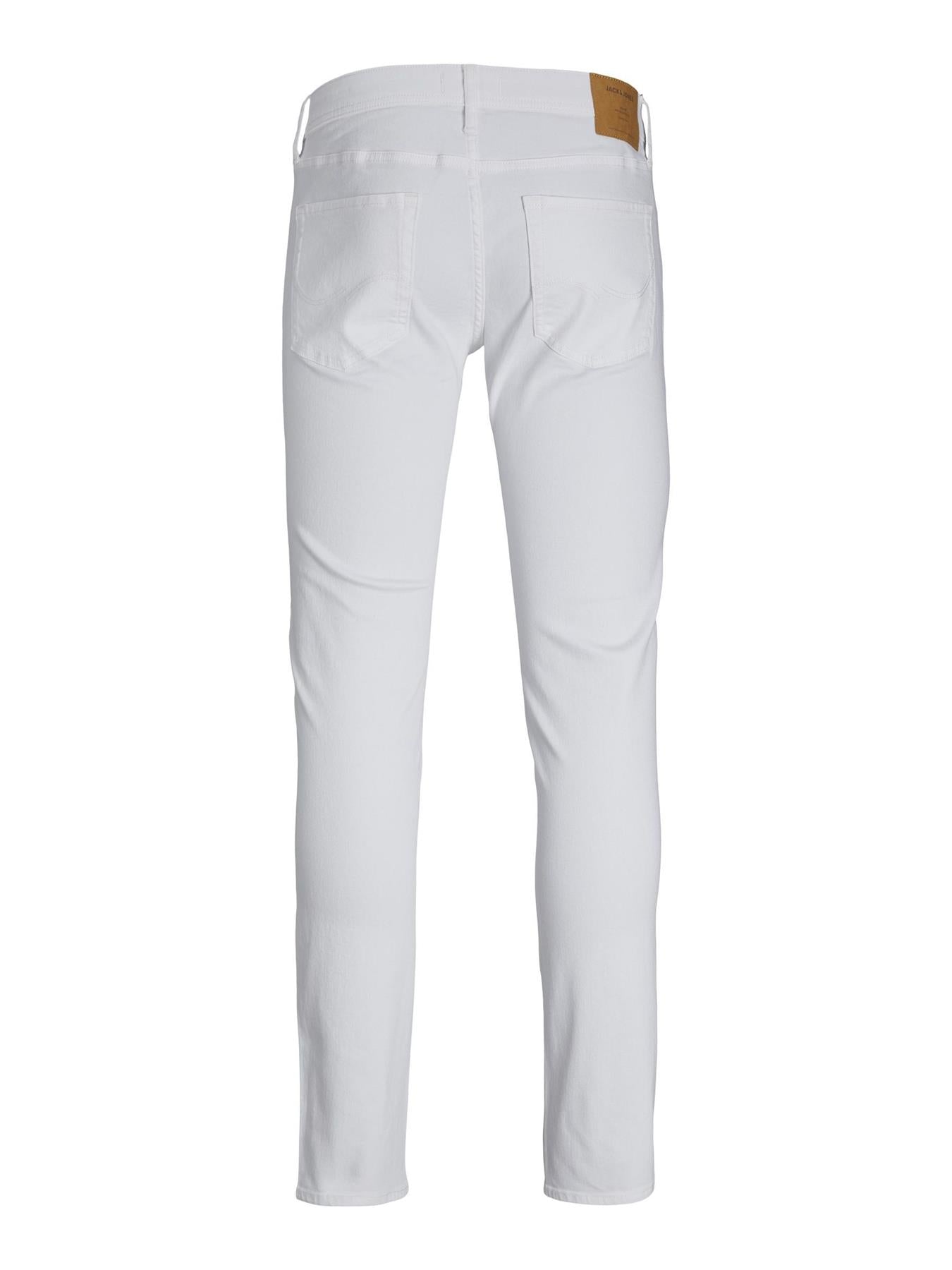 Jack & Jones Slim Fit Jeans For Men (JJIGLENN JJORIGINAL MF 221 SN) in White, 31W
