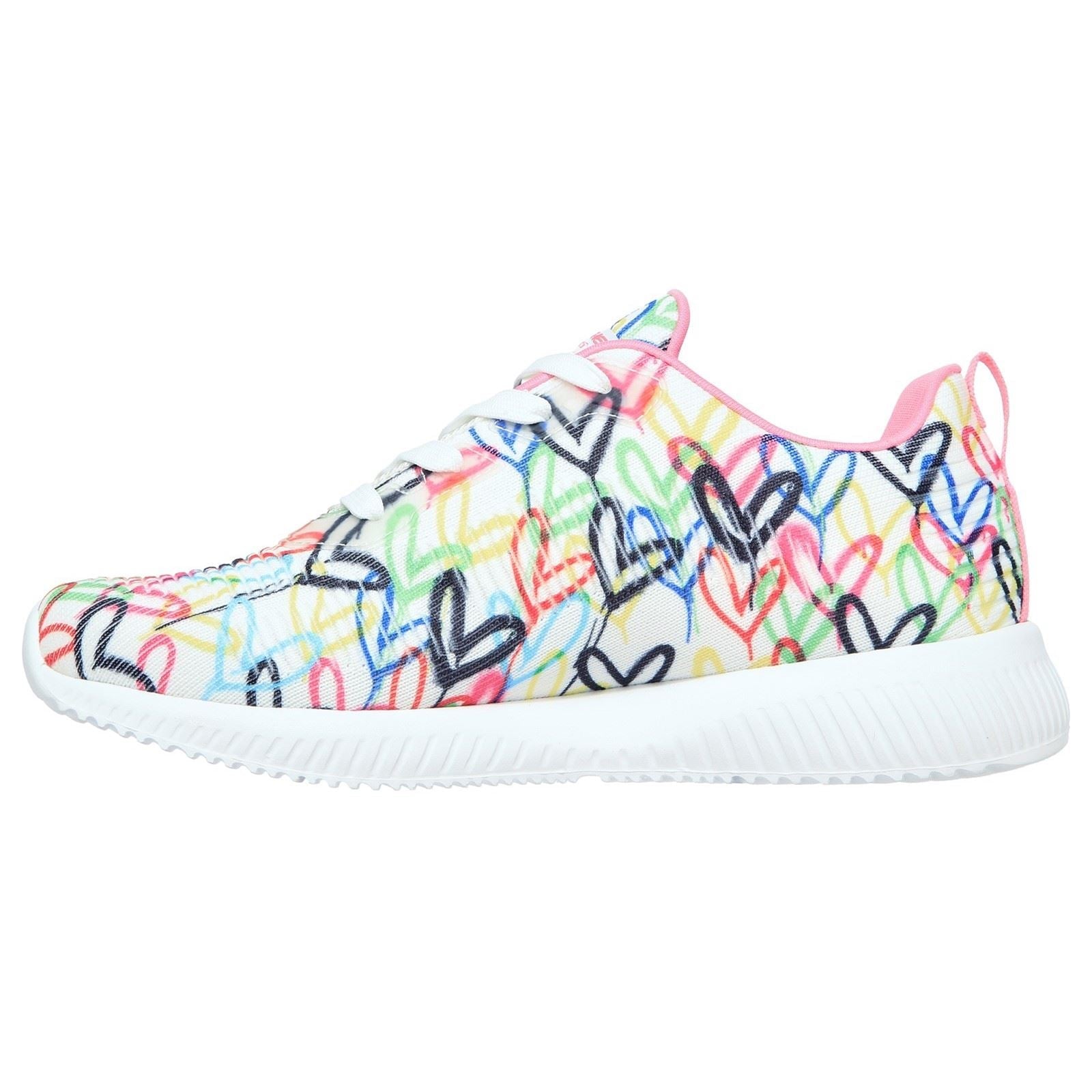 Skechers (GAR117092) Ladies Sports BOBS Squad Starry Love in UK 3 to 8