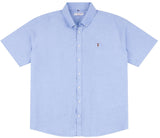 US Polo Plus Size Oxford Short Sleeve Shirt in Blue Yonder, 3XL