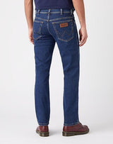 Wrangler Men's Texas Stretch jeans in a Grained Blue Denim (W12133009) Waist 30 - 50