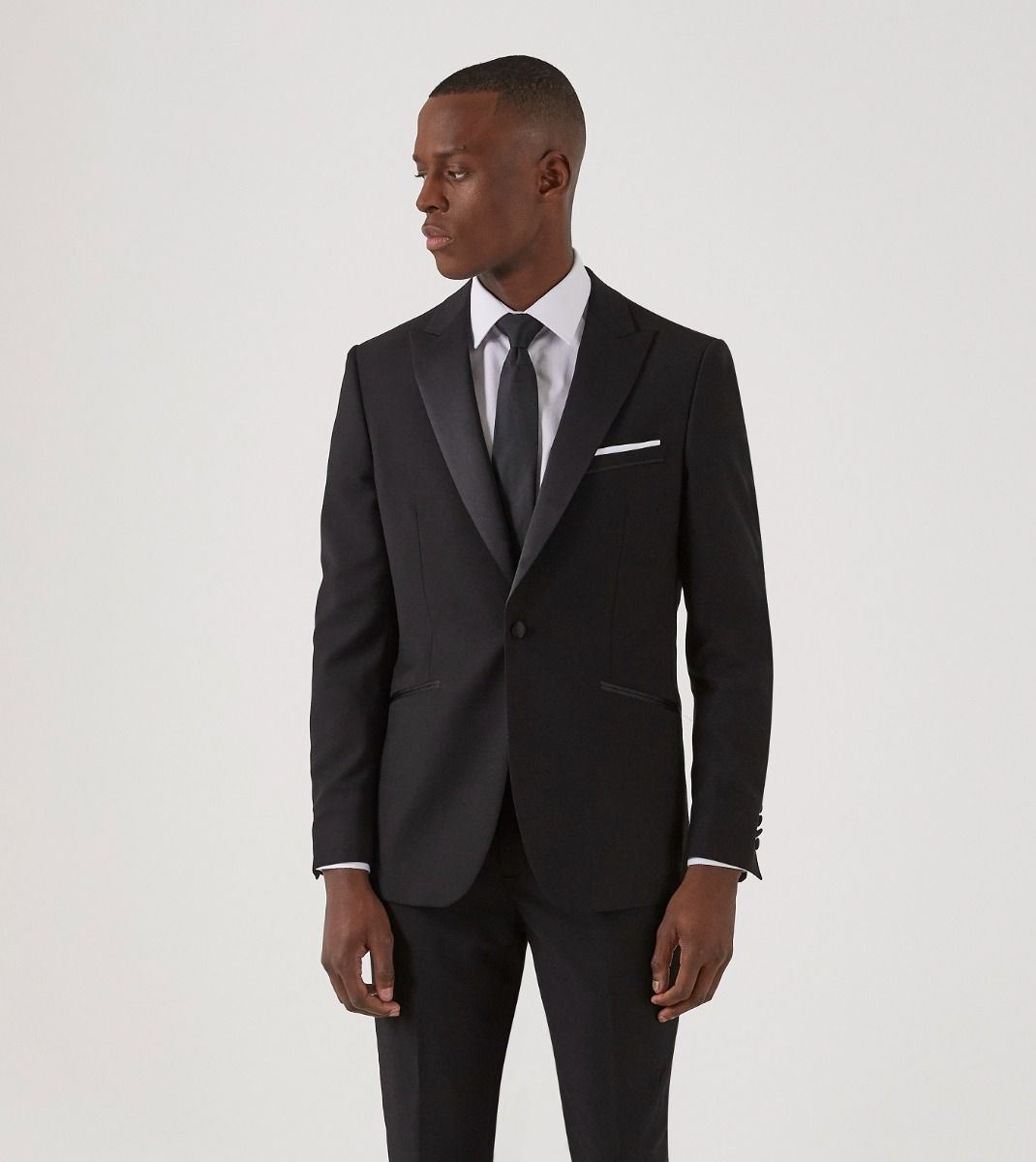 Skopes Sinatra Dinner Suit Slim Jacket For Men's in Black, 34S to 50L
