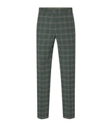 Skopes Parker Suit Tailored Fit Trouser For Men ins Green Check, 30W-58W