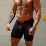 Aero Pro 9" Boxers - Black / Red