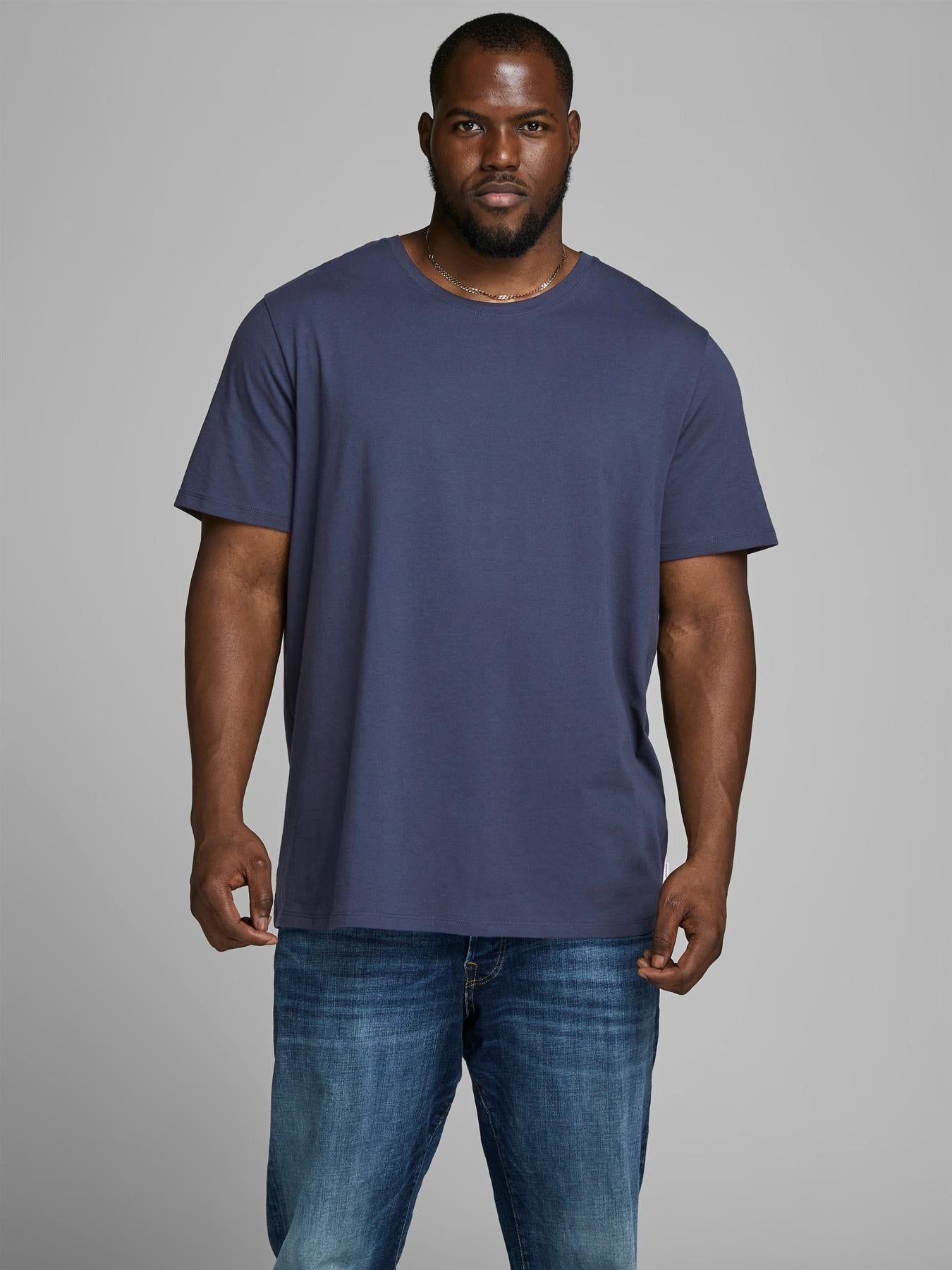 Jack & Jones Mens Plus Size Organic Cotton Basic Tee