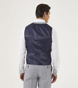Skopes Men's Anello Check Pattern Waist Coat in Grey 34 to 62 Regular