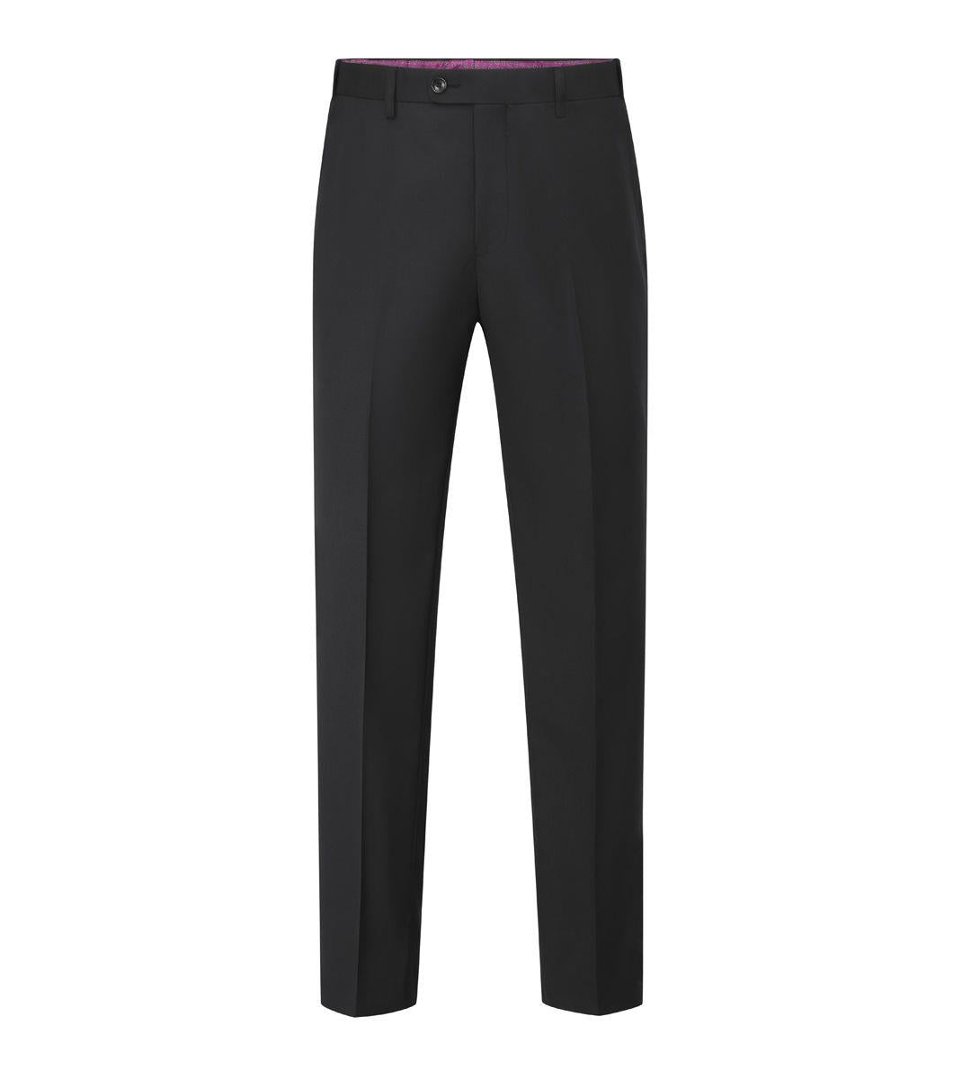 Skopes Farnham Suit Tailored Fit Trousers For Men in Black, 30W to 58W
