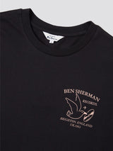 Ben Sherman (0071384IL) Men's Brighton Records Print T-Shirt in Black 2XL to 5XL
