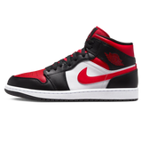Jordan 1 Mid 'Black Fire Red'