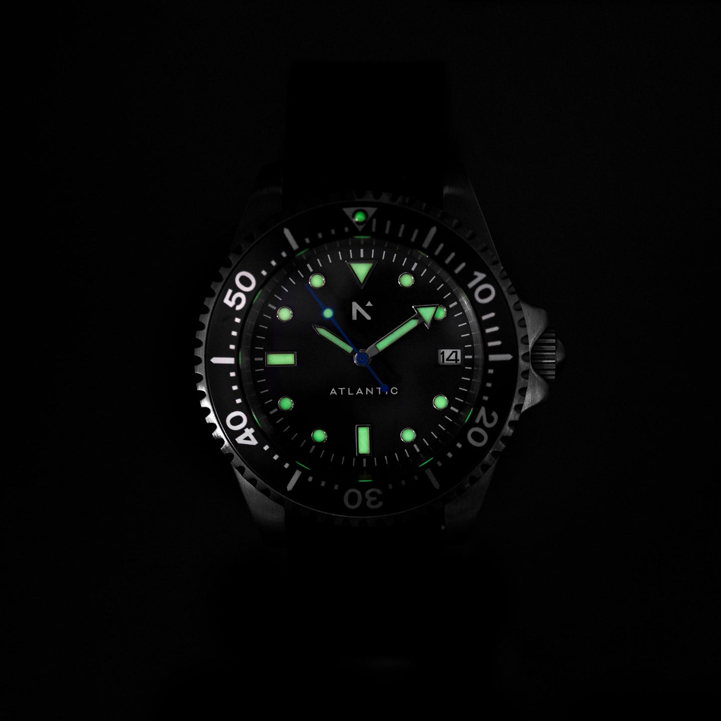 'Atlantic' Dive Watch (40mm) | Flare Orange