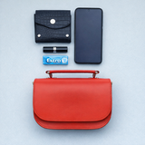 Aura Handmade Leather Bag - Pillar Box Red