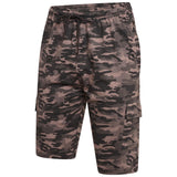 KAM Mens Plus Size Cargo Camo Lounge Shorts in 3 Colour Options 2XL to 8XL
