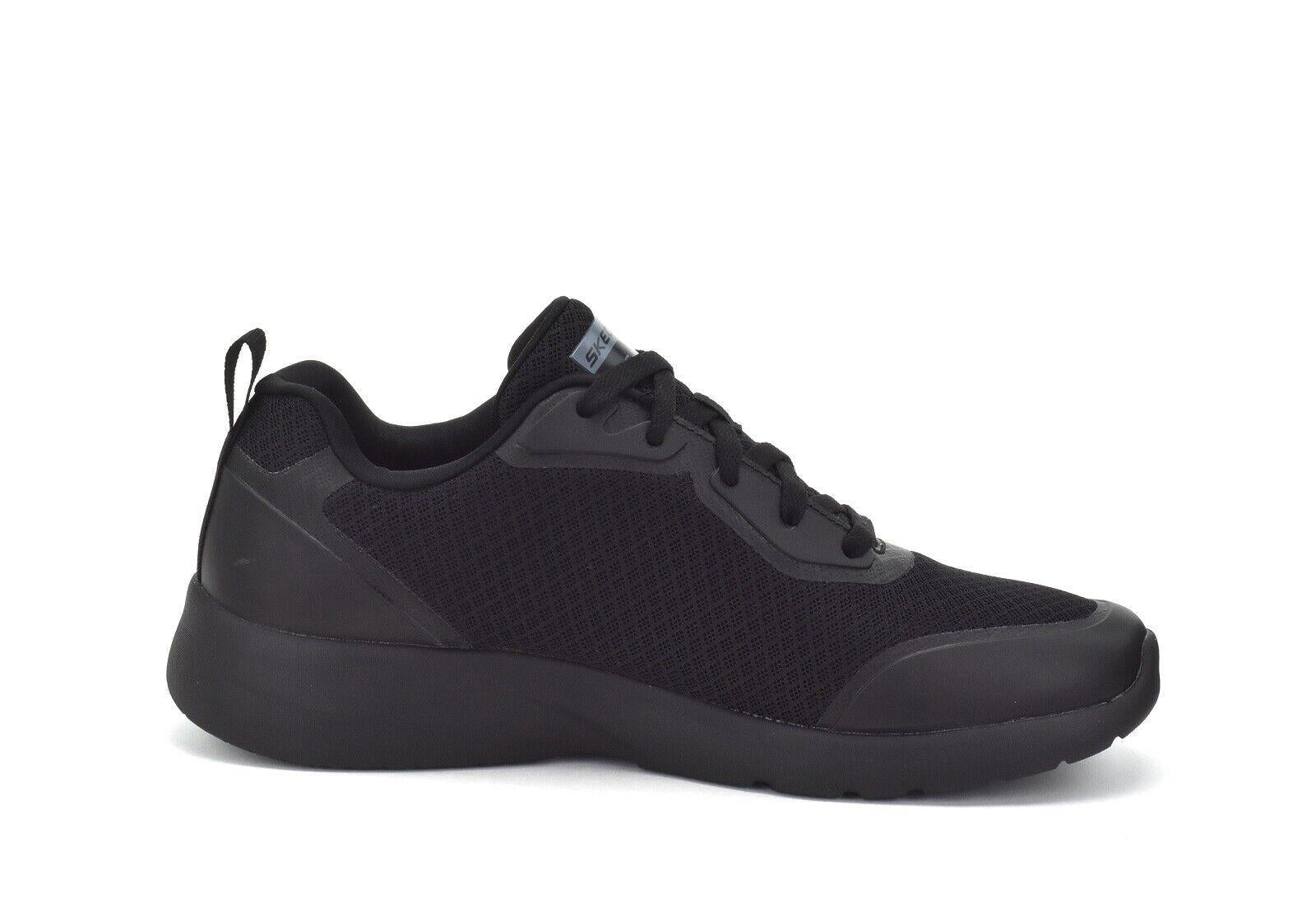 Men's Skechers Dynamight 2.0 Full Pace All Black Trainers Shoes in Black Size 7 - 13