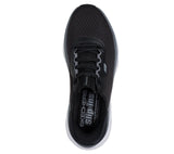 Skechers Slip On Shoe For Men D'Lux Vapor Slip-Ins With Lace-up in Black/Charcoal, 5.5-13