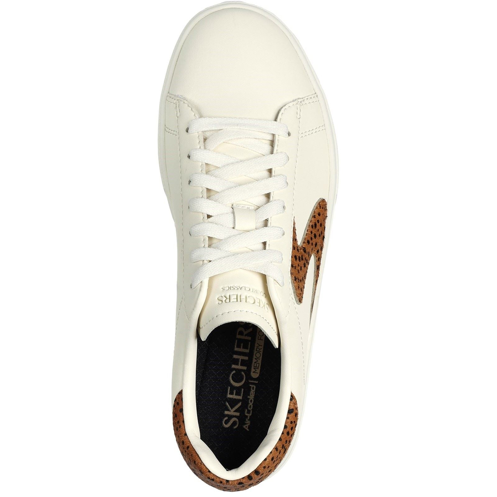 Skechers Women Trainers - Eden LX - Feeling Fierce in Natural/Brown, 3-8 - GAR185003