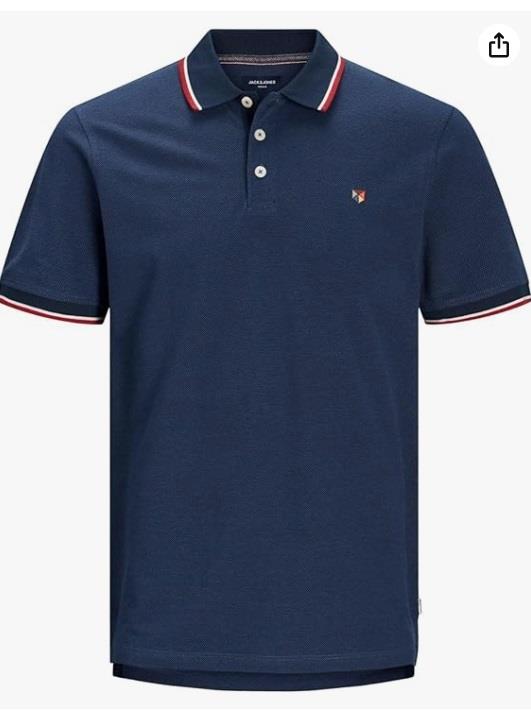 Jack & Jones JPRBLUWIN Short Sleeve Polo for Mens in 3 Colours, 1XL-6XL