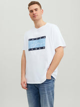 Jack & Jones Men's Plus Size JORJOSHUA Crew Neck Tee in 3 Colours 1XL to 6XL