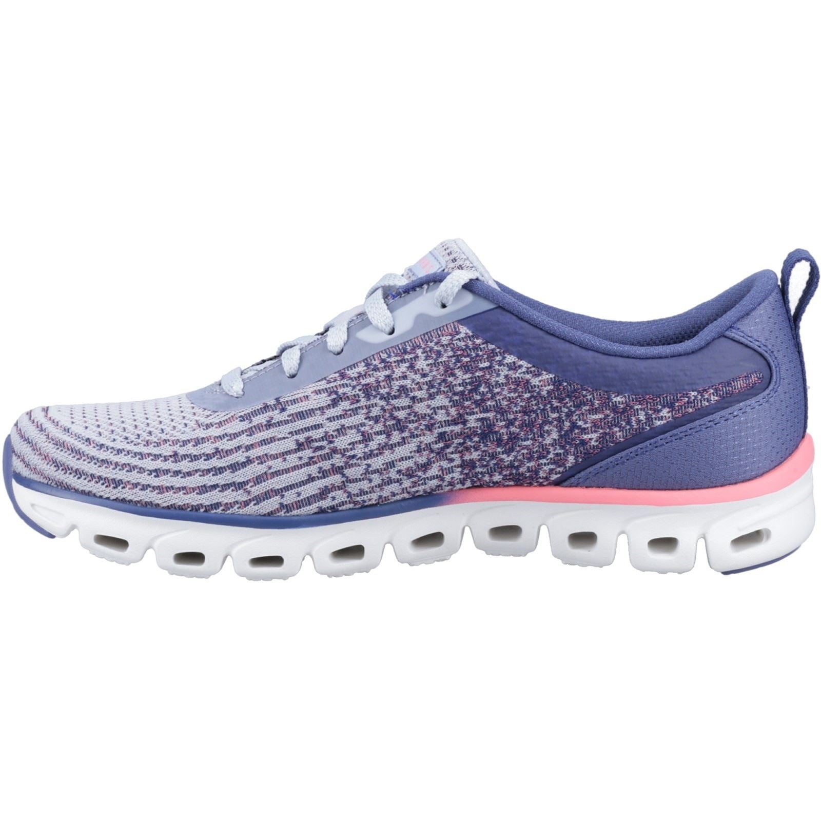Skechers (GAR104325) Women's Glide-Step Head Start Shoes in Slate 3 to 8